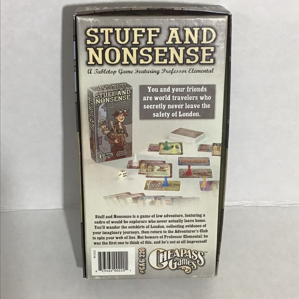 Cheapass Games Stuff and Nonsense Tabletop Board Game James Ernest CAG 220 - Picture 2 of 5